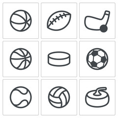 Fototapeta premium Sports Icons set