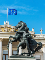 Obraz premium Österreich, Wien, Parlament