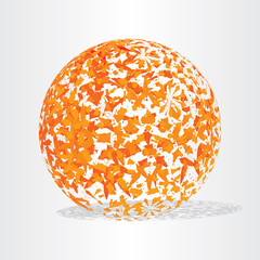 autumn globe ball background