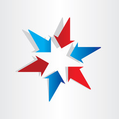 arrows symbol center target