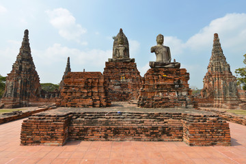 Fototapeta premium Wat Chai Wattanaram en Ayutthaya, Tailandia