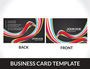 abstract business card template