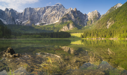 Alpejskie jezioro-Laghi di fusine