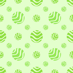 Green soft abstract seamless pattern, polka dot fabric, backgrou