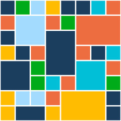 Squares Color Background. Vector Template for Flat Design