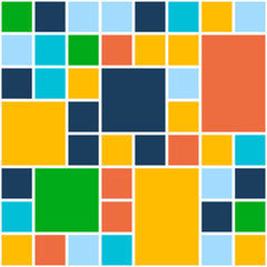 Squares Color Background. Vector Template for Flat Design
