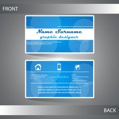 Business card or visiting card template