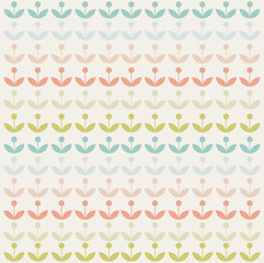 retro abstract modern floral background