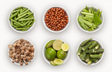 composite with many different varieties of ingredients