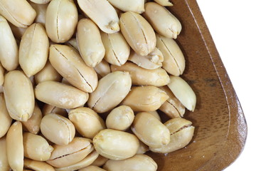 Close - up healthy food processed peanuts