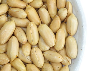 Close - up healthy food processed peanuts