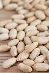 Close - up healthy food processed peanuts