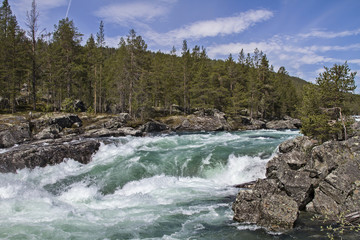 Wasserfälle im Ottadalen