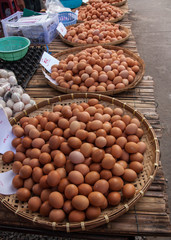 Eggs sold in the bazaar.