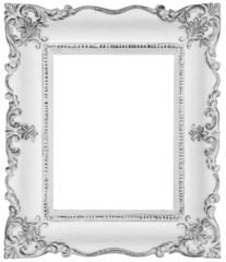 White frame isolated on white, clipping paths included