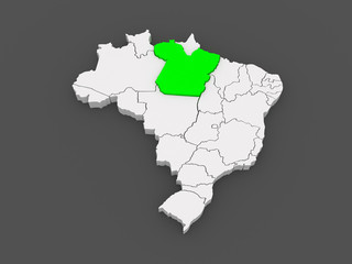 Map of Couple. Brazil.