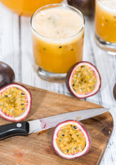 Maracuja Juice with fresh fruits