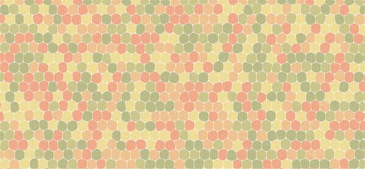 Vintage tones hexagonal abstract background