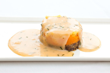 Traditional Scottish haggis dish