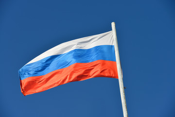 Fototapeta na wymiar Flagge, Fahne, Russland, Nationalflagge, Symbol, Patriotismus