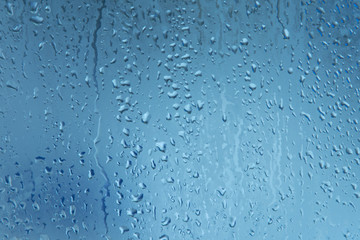 Drops on a glass surface