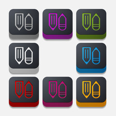 square button: pencil