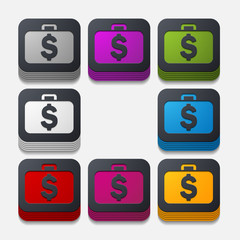 square button: portfolio
