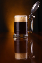 Mug of dark beer