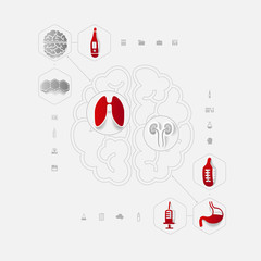 Set of medical icons