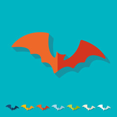 Flat design: bat