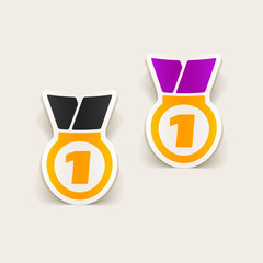 realistic design element: medal
