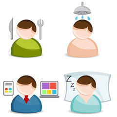 Life Activity Icon Set