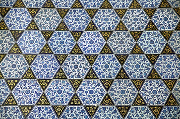 Ancient Handmade Turkish Tiles ,Topkapi Palace