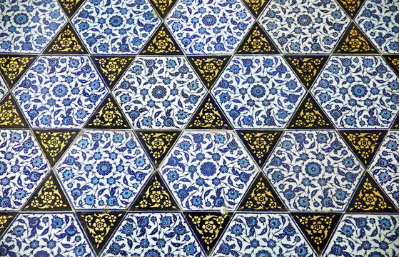 Ancient Handmade Turkish Tiles ,Topkapi Palace