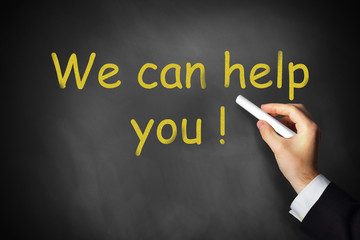we can help you chalkboard