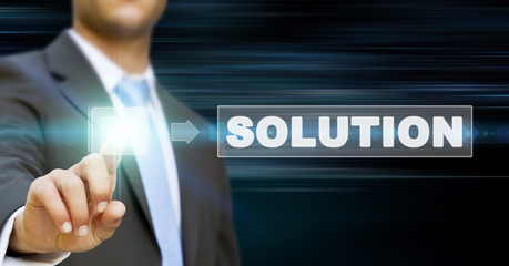Businessman solution concept
