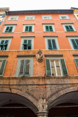 Facciata palazzi signorili, centro storico Svizzera