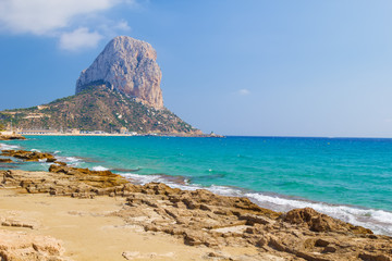 National Park Penyal d'Ifac mountain view at Calpe