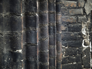 Aged brick wall