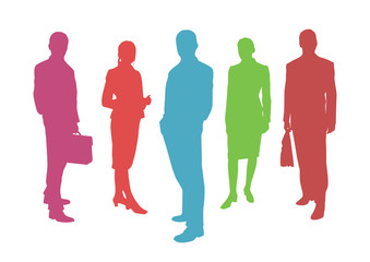 business people vector background