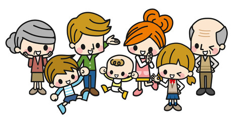 家族　イラスト
