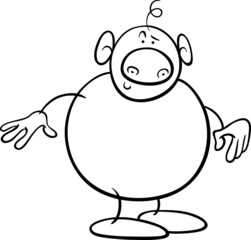 fantasy character cartoon coloring page