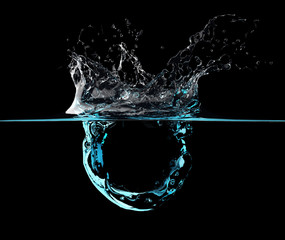 Blue water Splash