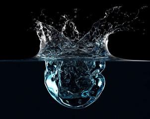 Blue water Splash