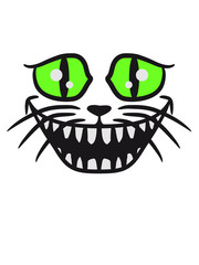 Verrückte Lustige Grinsekatze Lacht