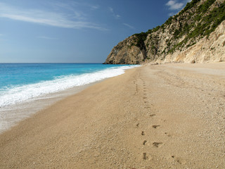 Egremni beach at Lefkada, Ionion sea, Greece