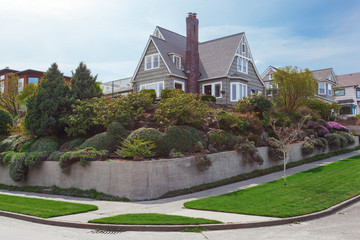 House exterior with beautiful curb appeal