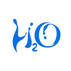 Obraz premium Water formula sign