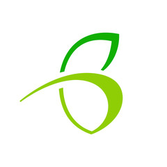 Abstract sign the letter B