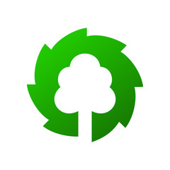 Green woodworking sign